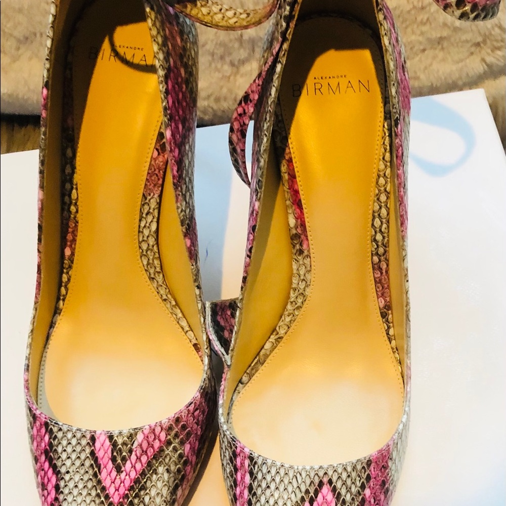 Alexandre Birman Ankle Wrap Python Pumps - Picture 9 of 10